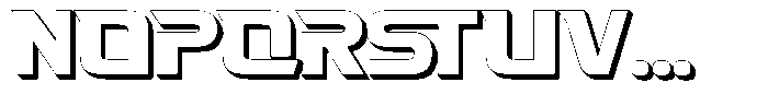 Fasthour Regular Extrude Font UPPERCASE