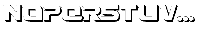 Fasthour Regular Extrude Font LOWERCASE