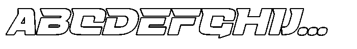 Fasthour Regular Outline Oblique FONT