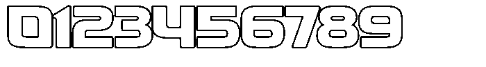 Fasthour Regular Outline Font OTHER CHARS