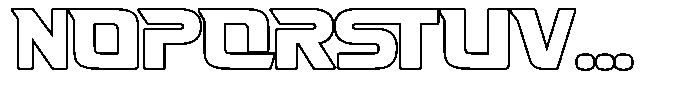 Fasthour Regular Outline Font UPPERCASE