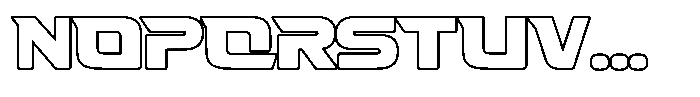 Fasthour Regular Outline Font LOWERCASE