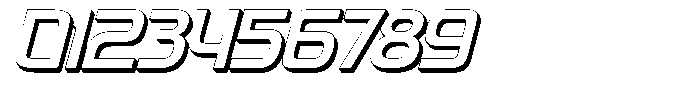 Fasthour Thin Extrude Oblique Font OTHER CHARS