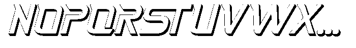 Fasthour Thin Extrude Oblique Font UPPERCASE