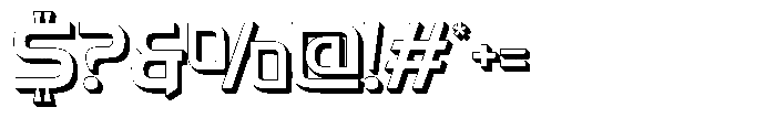 Fasthour Thin Extrude Font OTHER CHARS