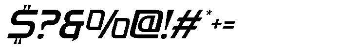 Fasthour Thin Oblique Font OTHER CHARS