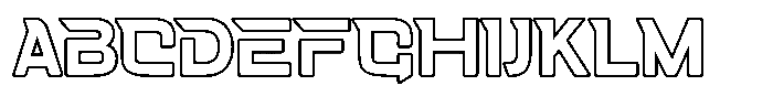 Fasthour Thin Outline FONT