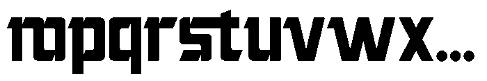 Fastrek Regular Font LOWERCASE
