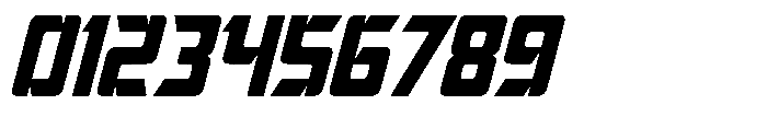 Fastrek Slant Font OTHER CHARS
