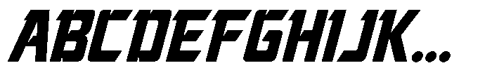 Fastrek Slant Font UPPERCASE