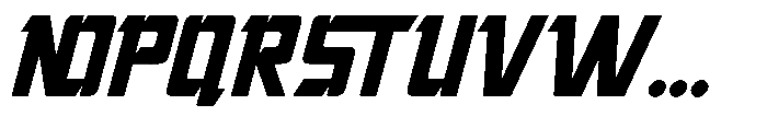 Fastrek Slant Font UPPERCASE