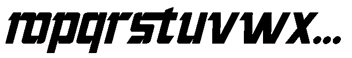Fastrek Slant Font LOWERCASE