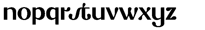 Fastue Bold Font LOWERCASE
