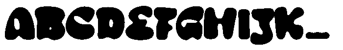 Fat Grace Blur Font UPPERCASE