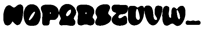 Fat Grace Blur Font UPPERCASE