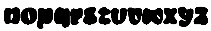 Fat Grace Blur Font LOWERCASE