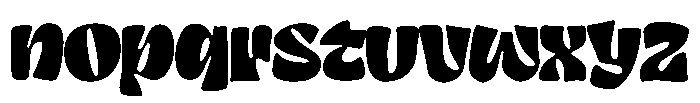 Fat Grace Regular Font LOWERCASE