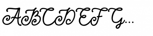Fathia Signature Regular Font UPPERCASE