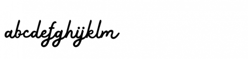 Fathia Signature Regular Font LOWERCASE