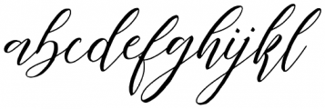 Fathir Script Regular Font LOWERCASE