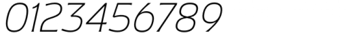 Fathom Thin Italic Font OTHER CHARS