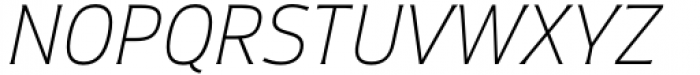 Fathom Thin Italic Font UPPERCASE