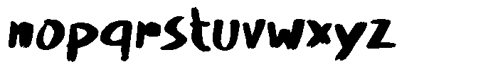 Fatofat Brush Font LOWERCASE