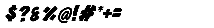 Faturay Italic Font OTHER CHARS