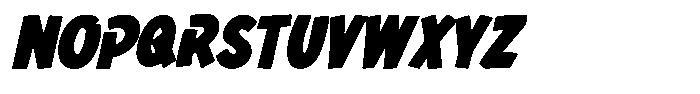 Faturay Italic Font UPPERCASE