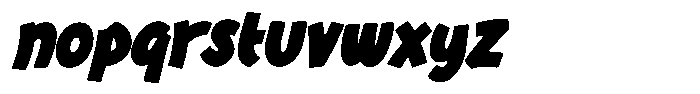 Faturay Italic Font LOWERCASE