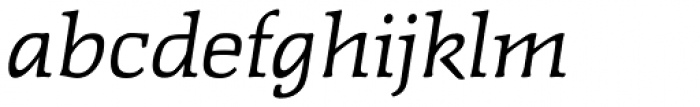 Faust Light Italic Font LOWERCASE