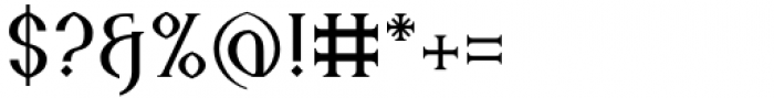 Faustian Regular Font OTHER CHARS