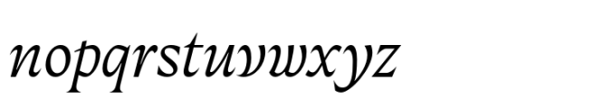 Fautive Light Italic Font LOWERCASE