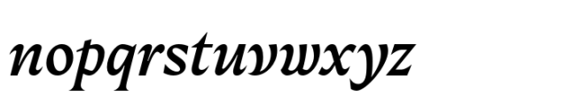 Fautive Medium Italic Font LOWERCASE
