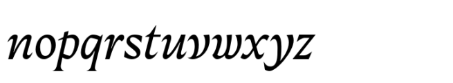Fautive Regular Italic Font LOWERCASE
