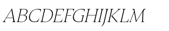 Fautive Thin Italic Font UPPERCASE