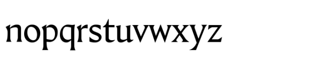 Fautive VF Roman Font LOWERCASE