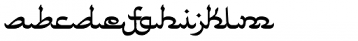 Faux Arabic Regular Font LOWERCASE