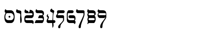 Faux Hebrew Font OTHER CHARS