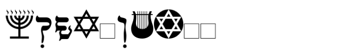 Faux Hebrew Font OTHER CHARS