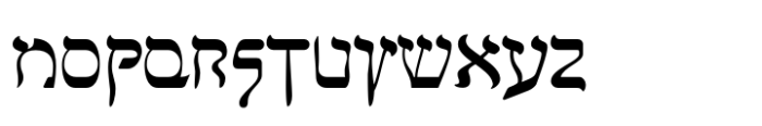 Faux Hebrew Font UPPERCASE