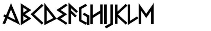 Faux Runic Bold Font LOWERCASE