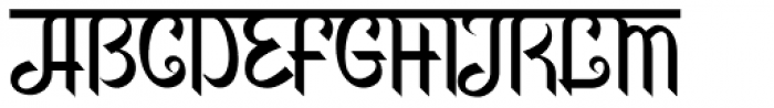 Faux Sanskrit Regular Font UPPERCASE