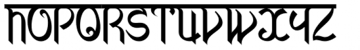 Faux Sanskrit Regular Font UPPERCASE