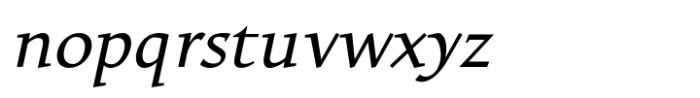 Favarotta Italic Font LOWERCASE