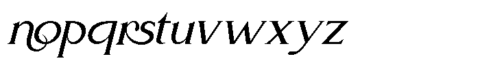 Faven Italic Font LOWERCASE