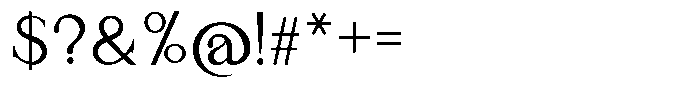 Faven Regular Font OTHER CHARS