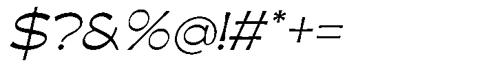 Favions Italic Font OTHER CHARS