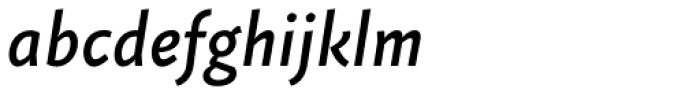Fazeta Sans Medium Italic Font LOWERCASE