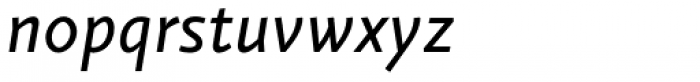 Fazeta Sans Regular Italic Font LOWERCASE
